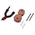 thumbnail image 3 of Mahogany Wood Violin Hanger Hook with Bow Holder for Home & Studio Wall Mount Use, 3 of 3