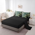 thumbnail image 5 of Feelyou 3D Wildlife Cheetah Twin Bedding Sets 7-Piece for Teens, Woodland Animal Leopard Bedding Comforter Set, Plant Botanical Reversible Sheet Sets, Lightweight Room Decor, 5 of 8