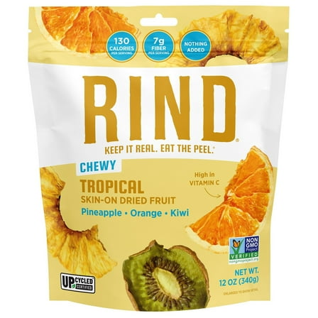 Rind Snacks Tropical Dried Fruit, 12 Ounce