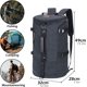 thumbnail image 3 of Mochila Montañismo Gris 49x29x32 cm, mochila militar de gran capacidad, bolsa de viaje en cabina con compartimento para portátil, unisex, 3 of 5