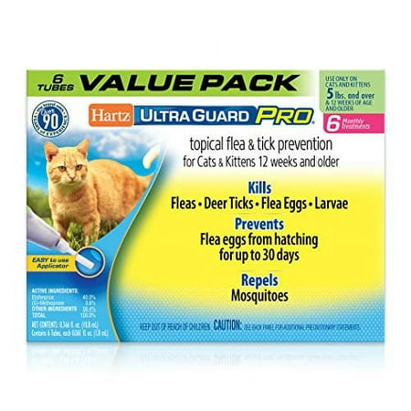 UPC: 0032700112790 | Hartz UltraGuard Pro Topical Flea & Tick Prevention for Cats & Kittens Over 5 lbs 6 Monthly Treatments