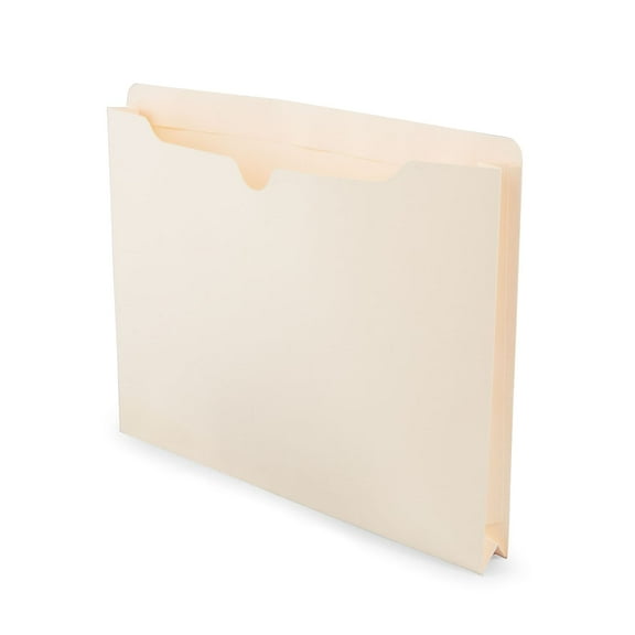 Staples Reinforced File Jacket 1.5" Expansion Letter Size Manila 50/Box (TR119172)