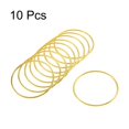 thumbnail image 3 of Anillos de metal Uxcell de 80 mm (3.15") OD, tono dorado, paquete de 10, 3 of 5