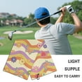 thumbnail image 5 of Yuyamidu Hippie Flowers Golf Towel Butterfly Coral Velvet Towels 23.62" x 15.74" Soft Comfortable Fabric Golf Accessories for Tournament Travel, 5 of 7