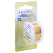 Jo-Ann Fabric and Craft Stores 28 Gauge Copper Wire - 15yd/Natural Brass