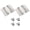 Brushed-5 inches, variant on Pair of 2 Heavy Duty Steel Spring Hinges auto Closing Door Hinge Directional Opening for Exterior Door Use