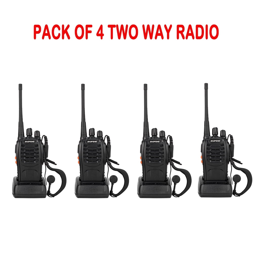 Walkie Talkie Set Handheld Radio Voice Radios UHF 400-470 MHz 3.7 V USB DE