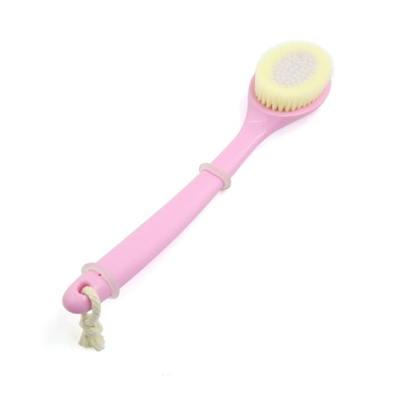 13.4" Pink Soft Bristle  Back Body Extra Long Handle Bath Brush for Shower Cleaning Dry Skin Back Scrubber Shower Cleaning Massager