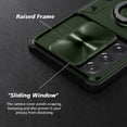thumbnail image 3 of Étui Galaxy S21 Ultra avec Couvercle de Caméra et Support, Protection d'Objectif Coulissant + Support Anneau 360°, Résistant aux Chocs, Antichoc, Pare-Chocs Protecteur pour Samsung S21 Ultra 5G, Noir, 3 of 7