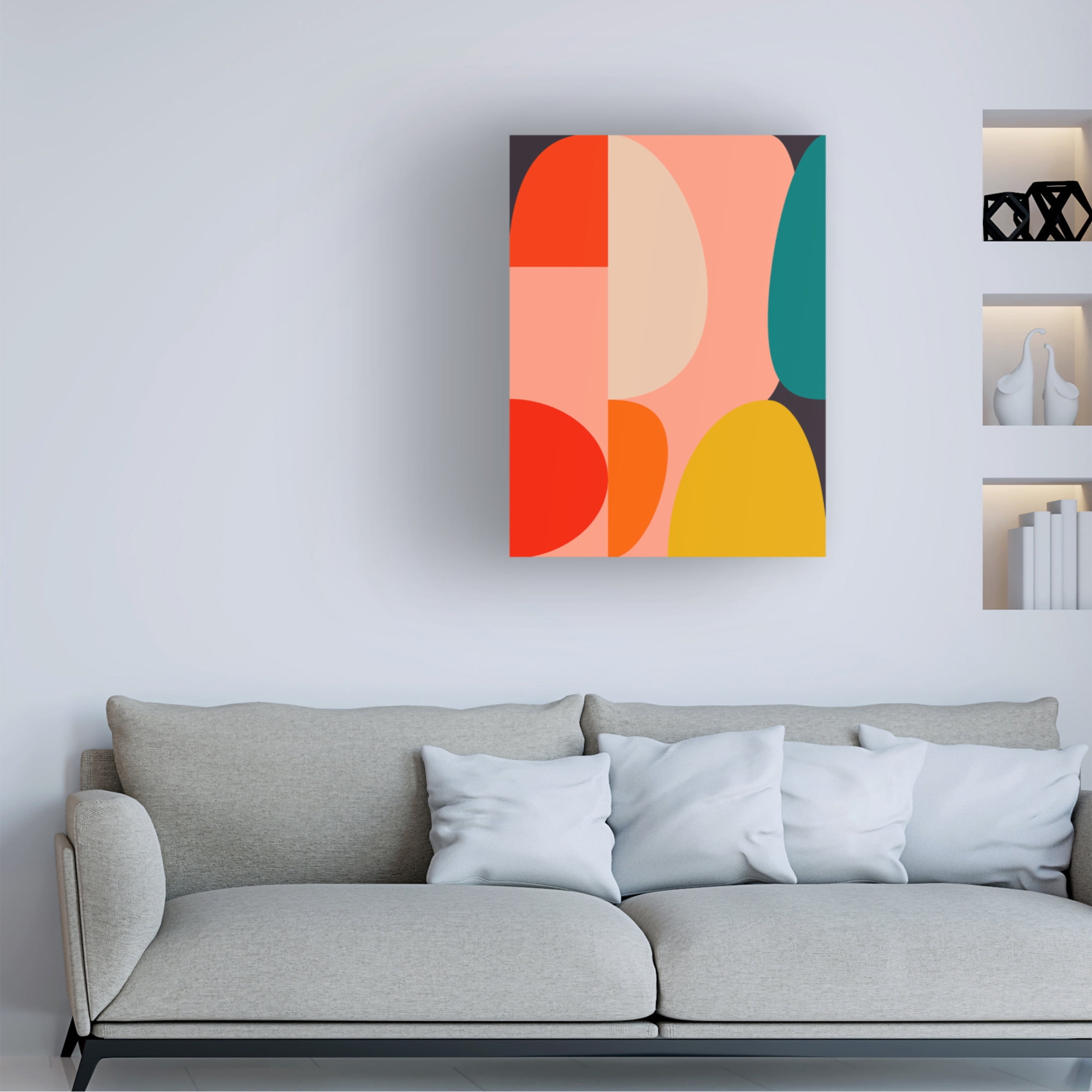 Trademark Fine Art Ana Rut Bre Mid Century Pastel 14 Canvas Wall Art