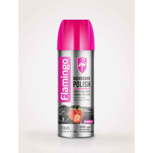 Abrillantador En Aerosol Flamingo 450 Ml Aroma Fresa