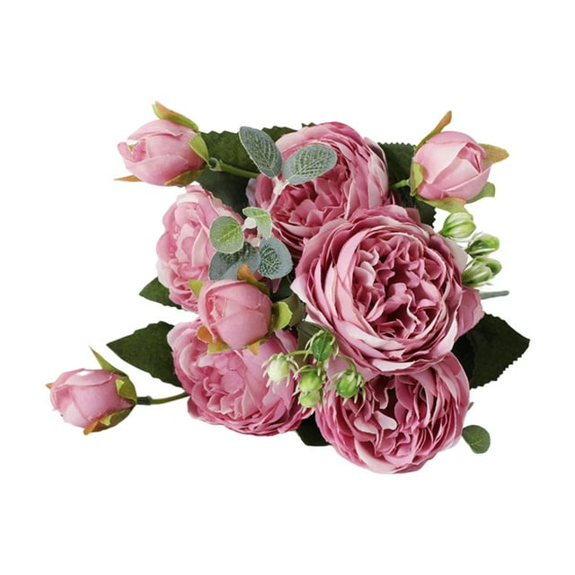 1Pcs Realistic Simulation Peony Ornamental DIY Table Centerpieces Faux Silk Flower Home Decor