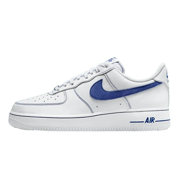 Men's Nike Air Force 1 '07 LV8 White/Deep Royal Blue (HQ2037 100) - 12