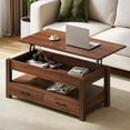 thumbnail image 1 of Greenstell Lift Top Coffee Table with 2 Drawers,39"Wide, Espresso, 1 of 8