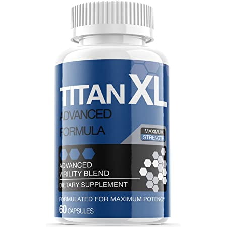Titan XL Testosterone Booster Pills For Men, 60 Capsules, 1 Month Supply