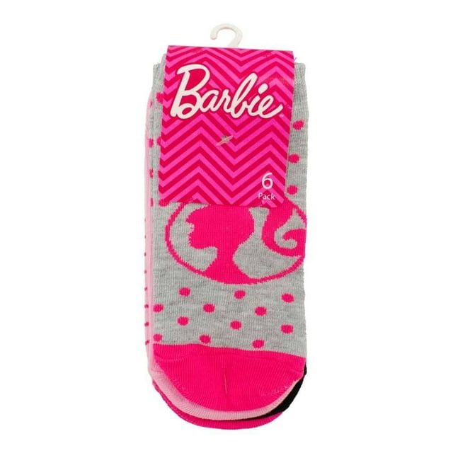 Tines Cortos Barbie para Niña Varios Diseños Multicolor 6 Pares Talla 10/13