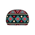 thumbnail image 7 of YFYANG 2 Piece Women's Portable Makeup Bags, Vintage Bohemian Stripes Clutch Travel Toilet Bags Cosmetic Organizer, 7 of 7
