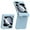 Light Blue, variant on ELEHOLD for Samsung Galaxy Z Flip 6 Case,Full Body Protection with Built-in Front Screen Protector Hinge Protection Hard PC Shockproof Case for Galaxy Z Flip 6 2024,Clear