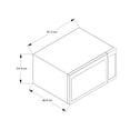 thumbnail image 2 of Microondas 2.2p3 Acero Inox 61 Cm Kitchenaid KMCS3022GSS, 2 of 2