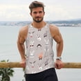 thumbnail image 6 of Fuzoiu Various Rabbits Print Men's Workout Tank Tops,Sleeveless Gym Shirt Quick Dry,Fitness Bodybuilding T-Shirt,Muscle Athletic Workout Tee-Large, 6 of 7