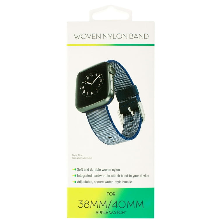 Woven Nylon Band For 38 40MM Apple Watch® Blue