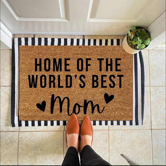 Hbdhejl 2024 New Mother'S Day Printed Welcome Rug Mother'S Day Stain Retro Slip Farmhouse Decorative Rug Farmhouse Mother'S Day Rug Gift Mother'S Day Decorative Rug 1Pc