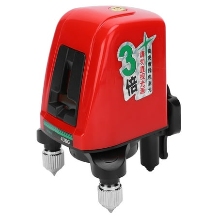 

Self Instrument AK436G Line Leveling 2 Line 1 Dots SelfLeveling Green Beam Level Measure Tool