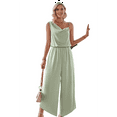 thumbnail image 6 of Sleeveless Wide-Leg Jumpsuit Green L, 6 of 9