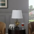 thumbnail image 3 of 26" In Natural Royal Stag Deer Antler Modern Multi-Color Polyresin Table Lamp, 3 of 4