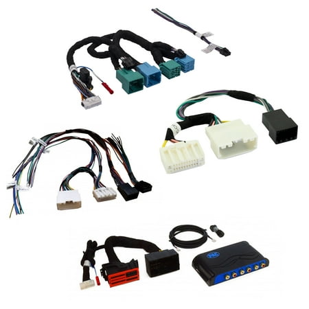 PAC AP4-CH41 Amplifier Integration Interface compatible with CDJR vehicles with APHCH42 Expansion Harness for 2021+, APH-CH01 Speaker Connection Harness, and ANC-CH01 ANC Bypass Harness