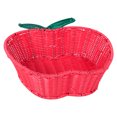 thumbnail image 4 of HEATSHAKING Woven Storage Basket 1Pack Red Apple Shape for Home and Kitchen, 4 of 7