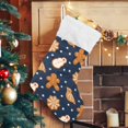thumbnail image 5 of Coolnut 2 PSC Christmas Stockings Gingerbread Christmas Cookies, 17.7" Xmas Fireplace Santa Socks Christmas Tree Hanging Stockings Decoration for Christmas Holiday Xmas Gift, 5 of 6