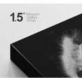 thumbnail image 4 of PixonSign Canvas Print Wall Art Portrait of Emu Animals Wildlife Photography Realism Modern Closeup Dramatic Dark Black and White for Living Room, Bedroom, Office - 24"x36", 4 of 5