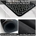 thumbnail image 6 of Coffee Mat Super Absorbent Dish Drying Mat Hide Stain Rubber Backed Coffee Bar Accessories Match with Coffee Maker Coffee Machine Coffee Pot Drying Mats for Kitchen Counter(Black, 16"x24"), 6 of 6