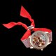 thumbnail image 5 of Reloj de cuarzo para mujer con vendaje de tela con diamantes de imitación y esfera de impresión de moda (rojo), 5 of 5