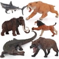 thumbnail image 4 of Children Wild Ancient Animal Model Simulation Tiger Wolf Shark Action Figures Education Cognitive Toys, 4 of 8