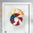 thumbnail image 2 of 17 in. Americana Flower Wreath, 2 of 2