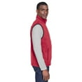 thumbnail image 3 of Harriton M985 Unisex Fleece Full-Zip Vest-Red-S, 3 of 3