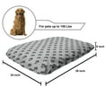thumbnail image 2 of Fleur De Lis Pet Bed, Minimalist Toned Retro French Nobility in Symmetric King Fashion, Resistant Pad for Dogs and Cats Cushion with Removable Cover, 24" x 39", Grey and Charcoal Grey, by Ambesonne, 2 of 4
