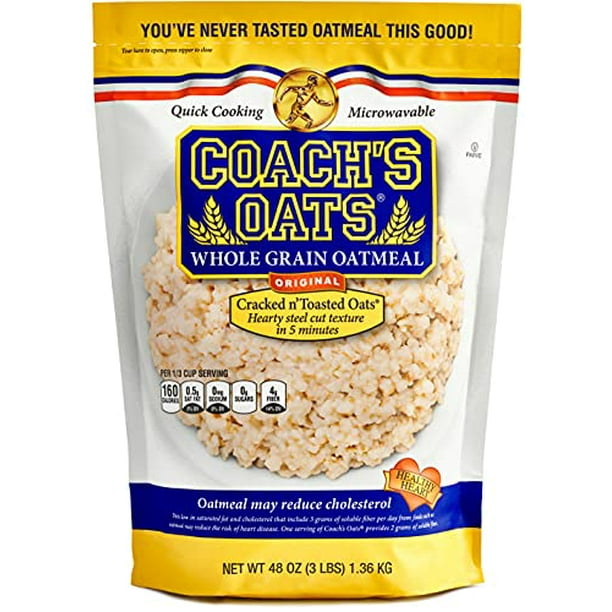 Coach's Oats 100 Whole Grain Oatmeal, 3 Pound