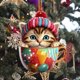 thumbnail image 1 of Uuiauoio 2024 Acrylic Christmas Pendant Ornament with Lanyard for Tree Car Home Holiday Party Decor, 1 of 8