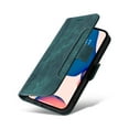 thumbnail image 5 of for iPhone 14 Pro Max Leather Wallet Case, Magnetic Closure Premium Leather with Card Slots Kickstand Lanyard Outerside Slide Pocket Shockproof Purse Case For iPhone 14 Pro Max, Green, 5 of 7