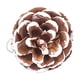 thumbnail image 2 of Adornos navideños, adorno para árbol de Navidad con piñas naturales y bordes blancos. Adornos navideños con piñas naturales y bordes blancos. Piña de 9 o 6 piezas con bordes blancos., 2 of 4