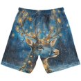 thumbnail image 2 of joogoo Kids Boys Swim Trunks Reindeer Starry Night Beach Board Shorts Drawstring Swimsuit Kid Teen M, 2 of 6