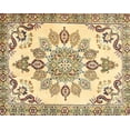 thumbnail image 1 of Ahgly Company Indoor Rectangle Traditional Brown Gold Medallion Area Rugs, 8' x 10', 1 of 6