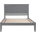 thumbnail image 3 of Bowery Hill Modern Solid Wood Queen Platform Bed w/ USB Charging Station in Gray, 3 of 5