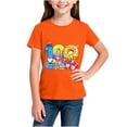 thumbnail image 4 of RXMEKW T-Shirt Imprimé pour Filles Manches Courtes Col Rond Haut Décontracté pour Enfants en Polyester avec Design Graphique Beigne pour la Saison Scolaire Printemps et Été, 4 of 5