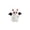 Demon, variant on Halloween Devil Ghost Plush Keychain 6.3 Inch, Cute White Ghost with Red Horns and Bat Wings, Soft Stuffed Animal Charm for Backpacks, Bags, Keys and Halloween Party Gifts for Kids Adult