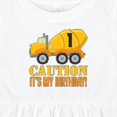 thumbnail image 4 of Inktastic 1st Birthday Construction Truck Cement Mixer Girls Baby Dress, 4 of 5