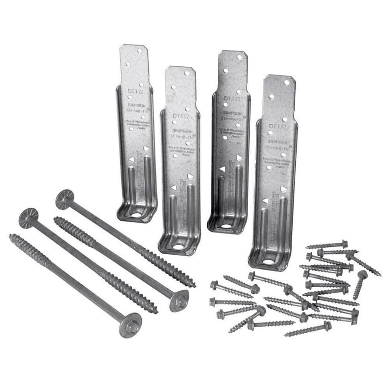 Simpson Strong-Tie Galvanized Steel Deck Tension Tie Kit Simpson Strong-Tie Galvanized Steel Deck Tension Tie Kit